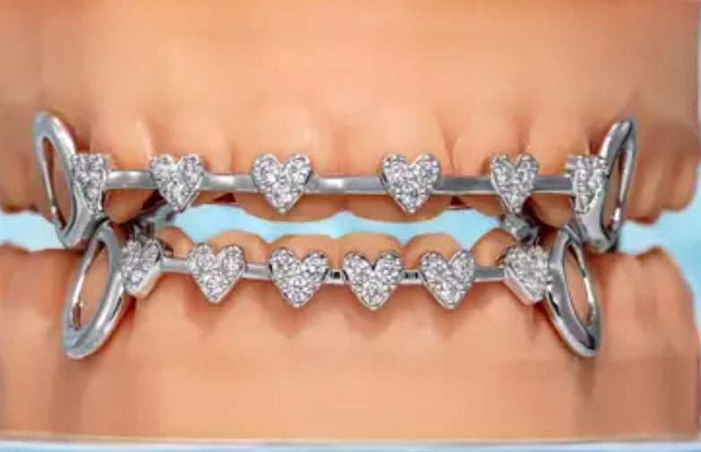 Heart Braces Design ( Priced For 8 Top 8 Bottom)